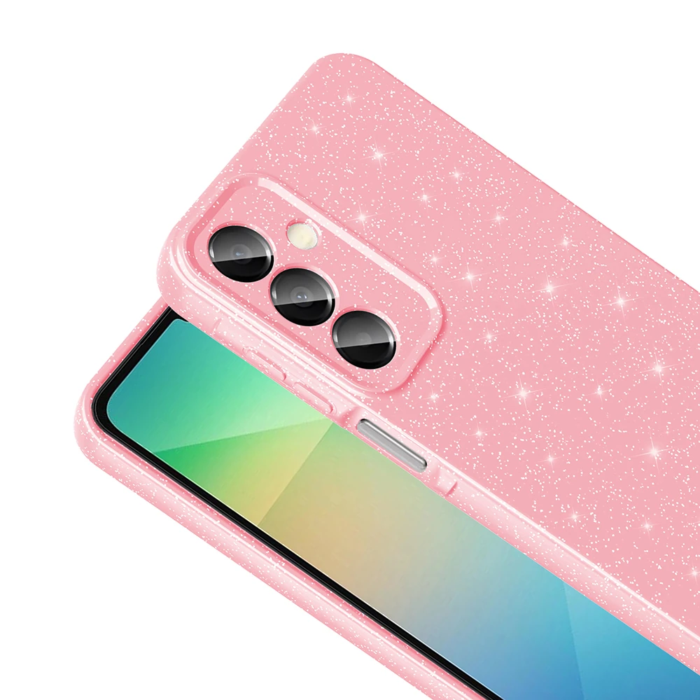 Galaxy A16 Kılıf Kamera Korumalı Simli Lüks Zore Koton Kapak