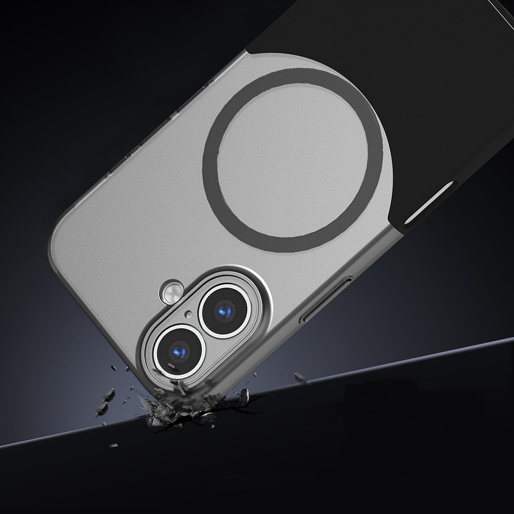 Apple iPhone 16 Plus Kılıf M-Safe Şarj Özellikli Mıknatıslı Zore Duble Kapak