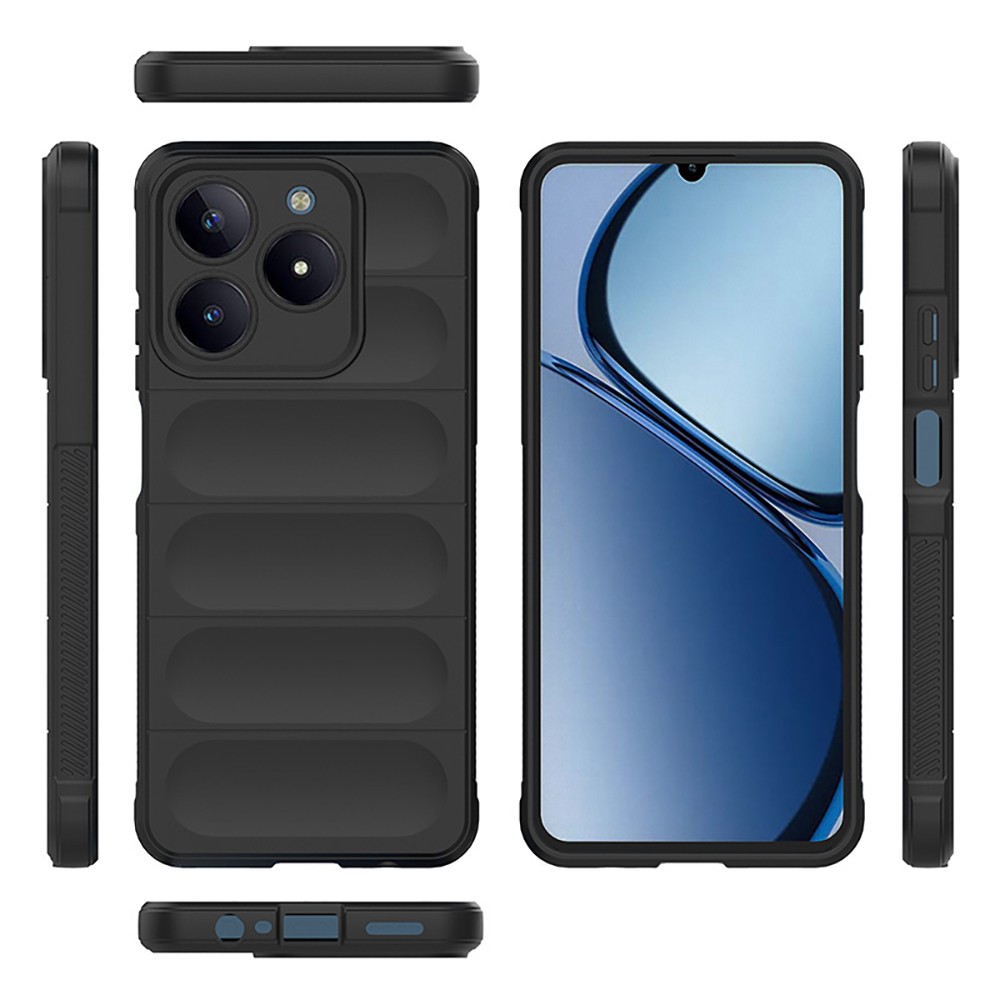 Realme C61 Kılıf Esnek TPU Oyuklu Arka Yüzey Tasarımlı Zore Etnik Silikon Kapak