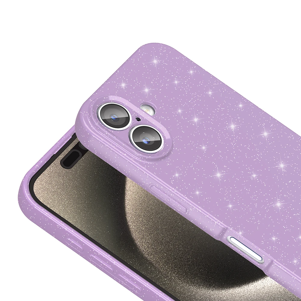 Apple iPhone 16 Plus Kılıf Kamera Korumalı Simli Lüks Zore Koton Kapak