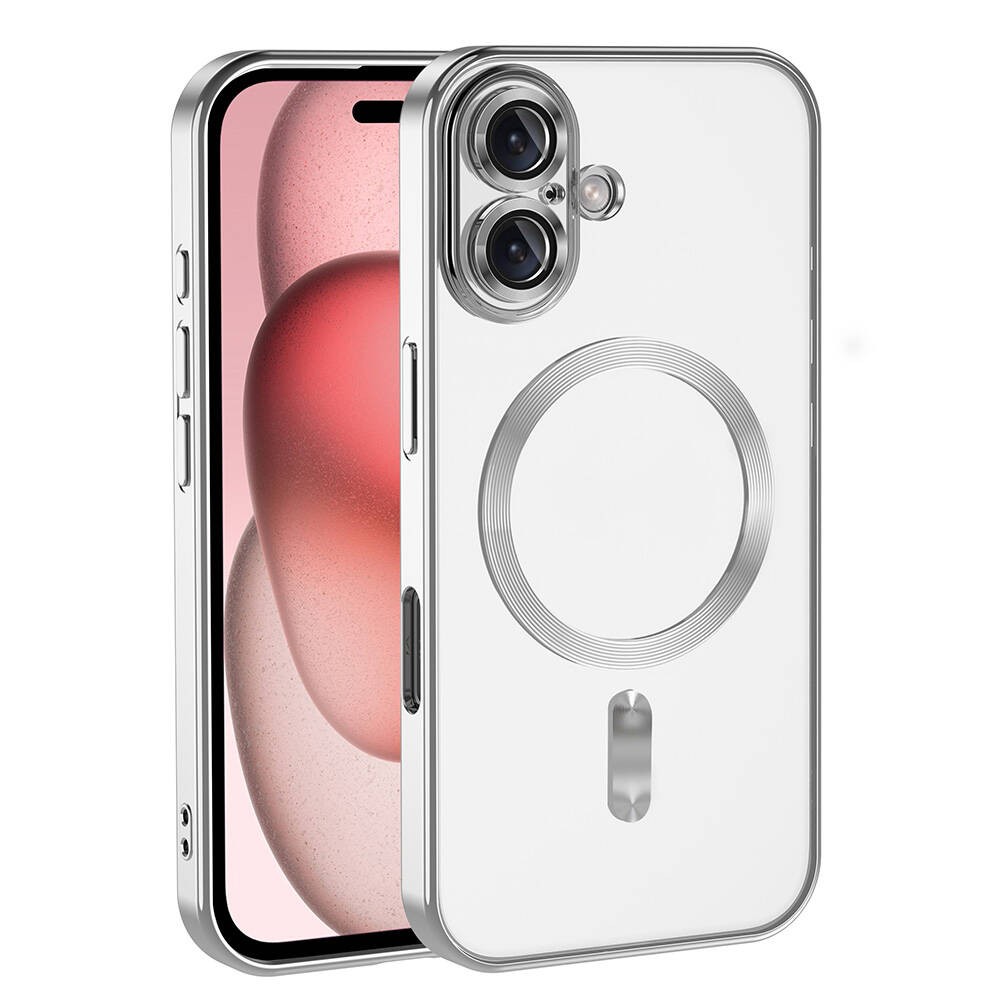 Apple iPhone 16 Kılıf Kamera Korumalı M-safe Wireless Şarj Özellikli Zore Demre Kapak