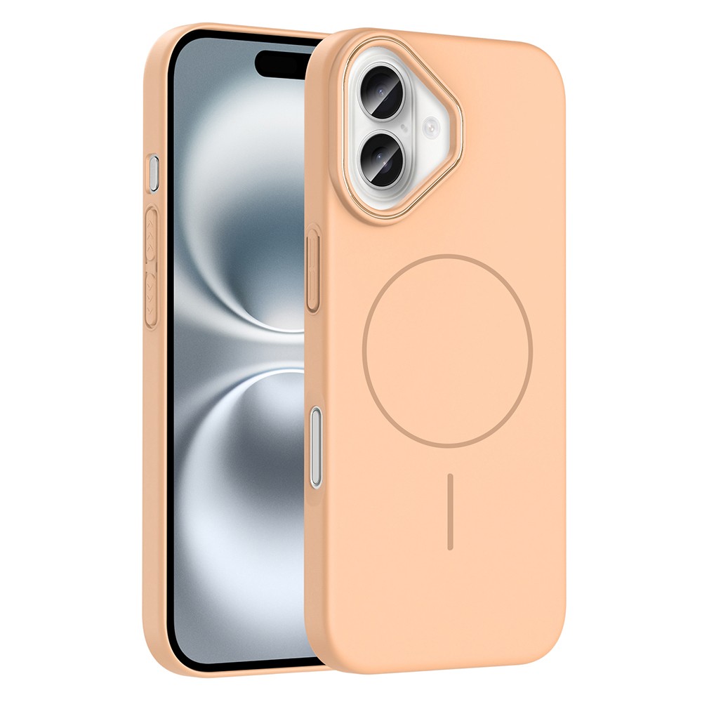 Apple iPhone 16 Plus Kılıf M-safe Şarj Özellikli Zore Ruby Sert Kapak