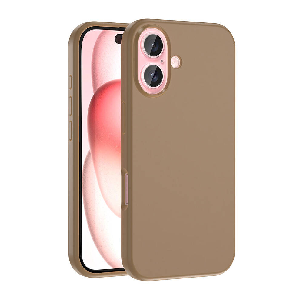 Apple iPhone 16 Plus Kılıf M-safe Şarj Özellikli Sıvı Teknolojili Silinebilir Sert Zore Kivi Kapak