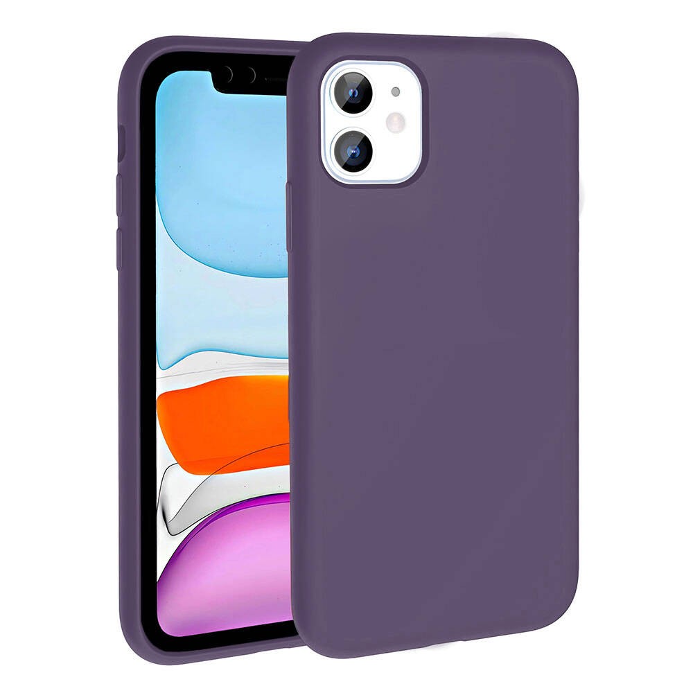 Apple iPhone 11 Kılıf M-safe Şarj Özellikli Sıvı Teknolojili Silinebilir Sert Zore Kivi Kapak