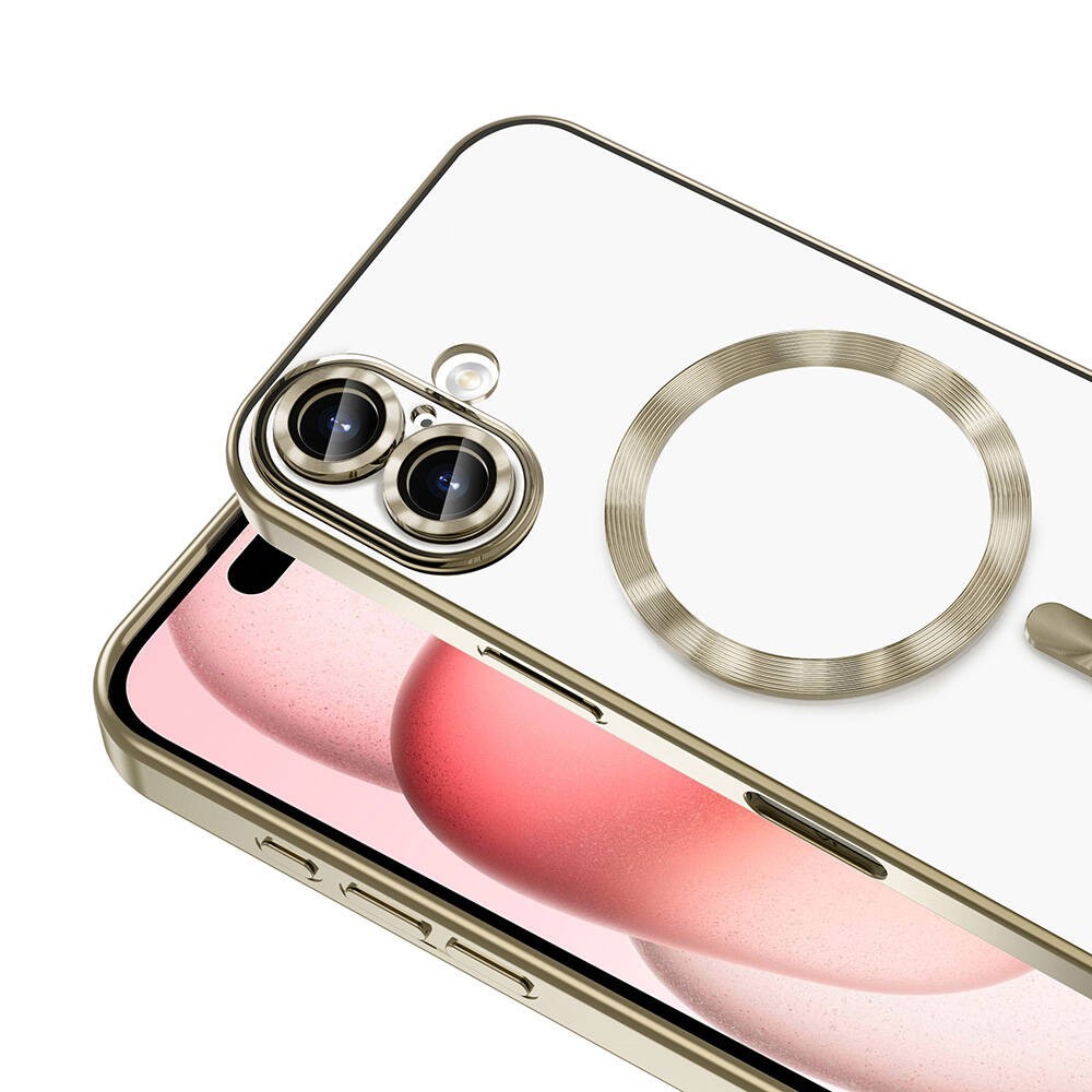 Apple iPhone 16 Kılıf Kamera Korumalı M-safe Wireless Şarj Özellikli Zore Demre Kapak