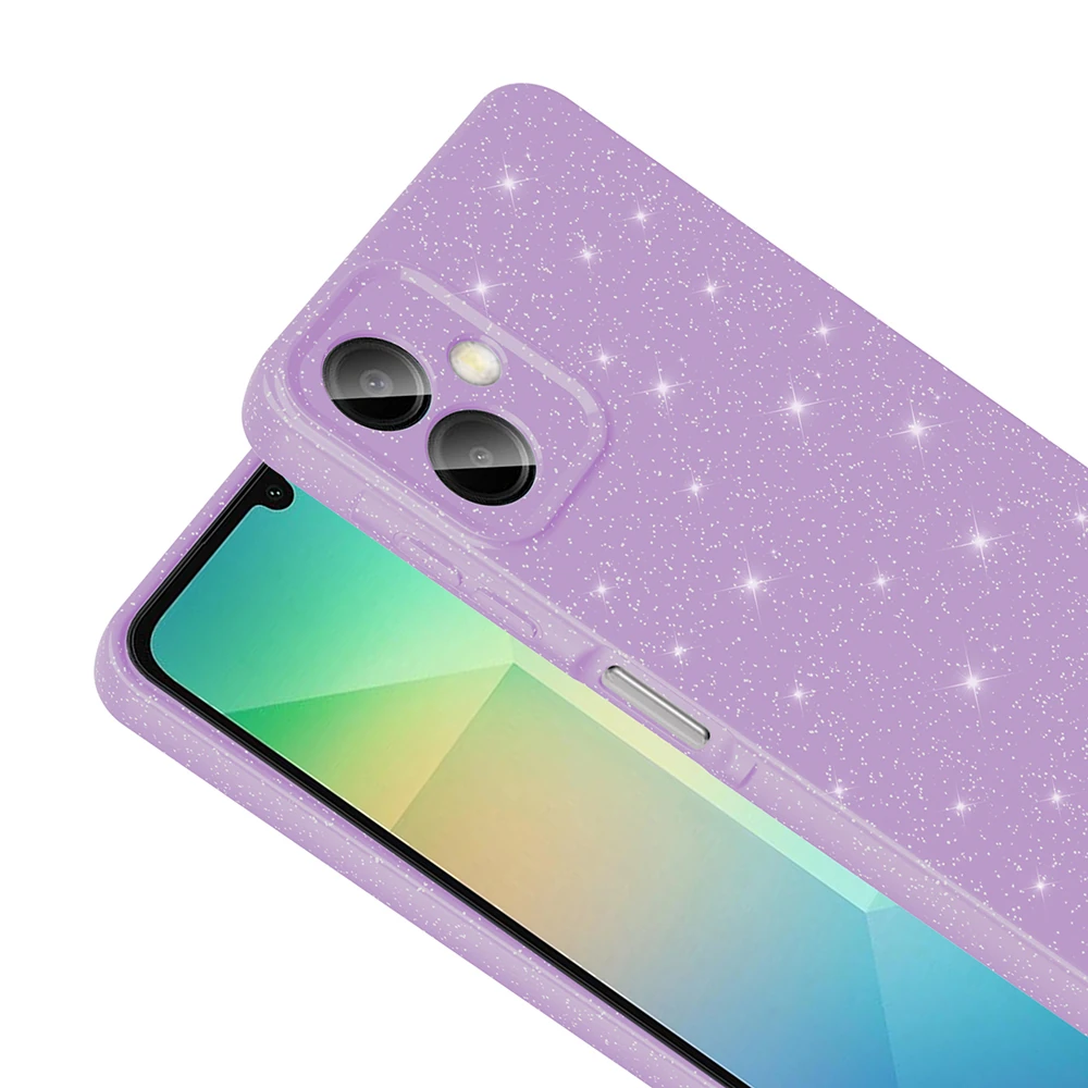Galaxy A06 Kılıf Kamera Korumalı Simli Lüks Zore Koton Kapak