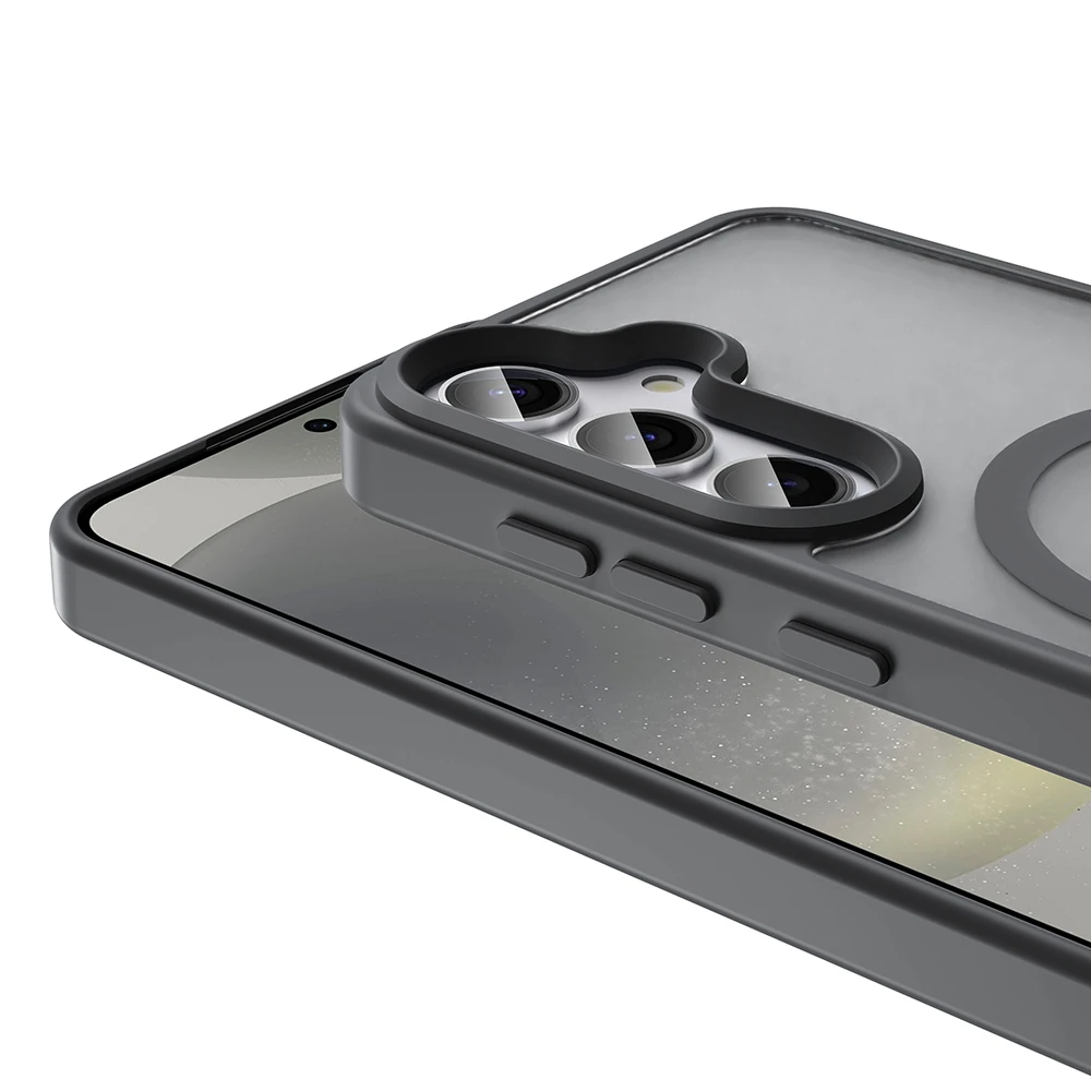 Galaxy S24 FE Kılıf M-safe Şarj Özellikli Mat Arka Yüzey Zore Sio Kapak