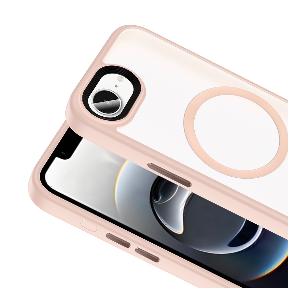 Apple iPhone 16E Kılıf Mat Arka Yüzey Wireless Şarj Özellikli Zore Flet M-safe Kapak