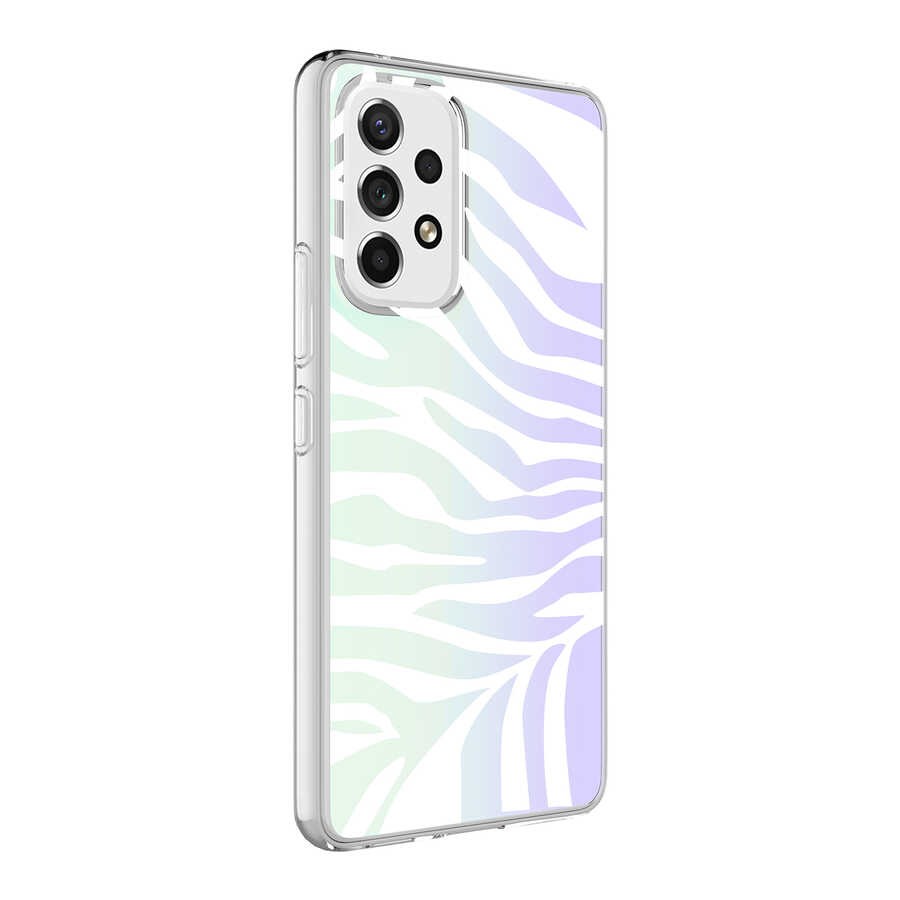 Galaxy A33 5G Kılıf Zore M-Blue Desenli Kapak