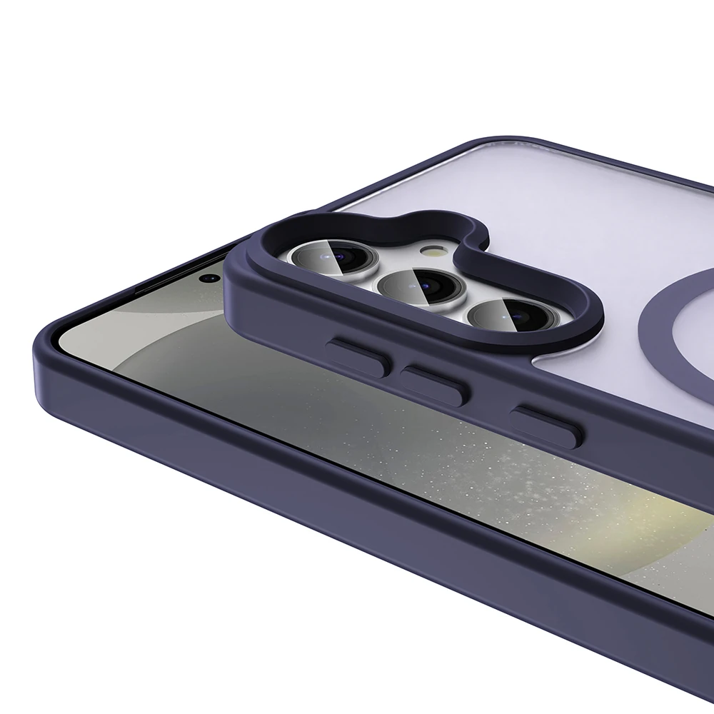 Galaxy S24 FE Kılıf M-safe Şarj Özellikli Mat Arka Yüzey Zore Sio Kapak