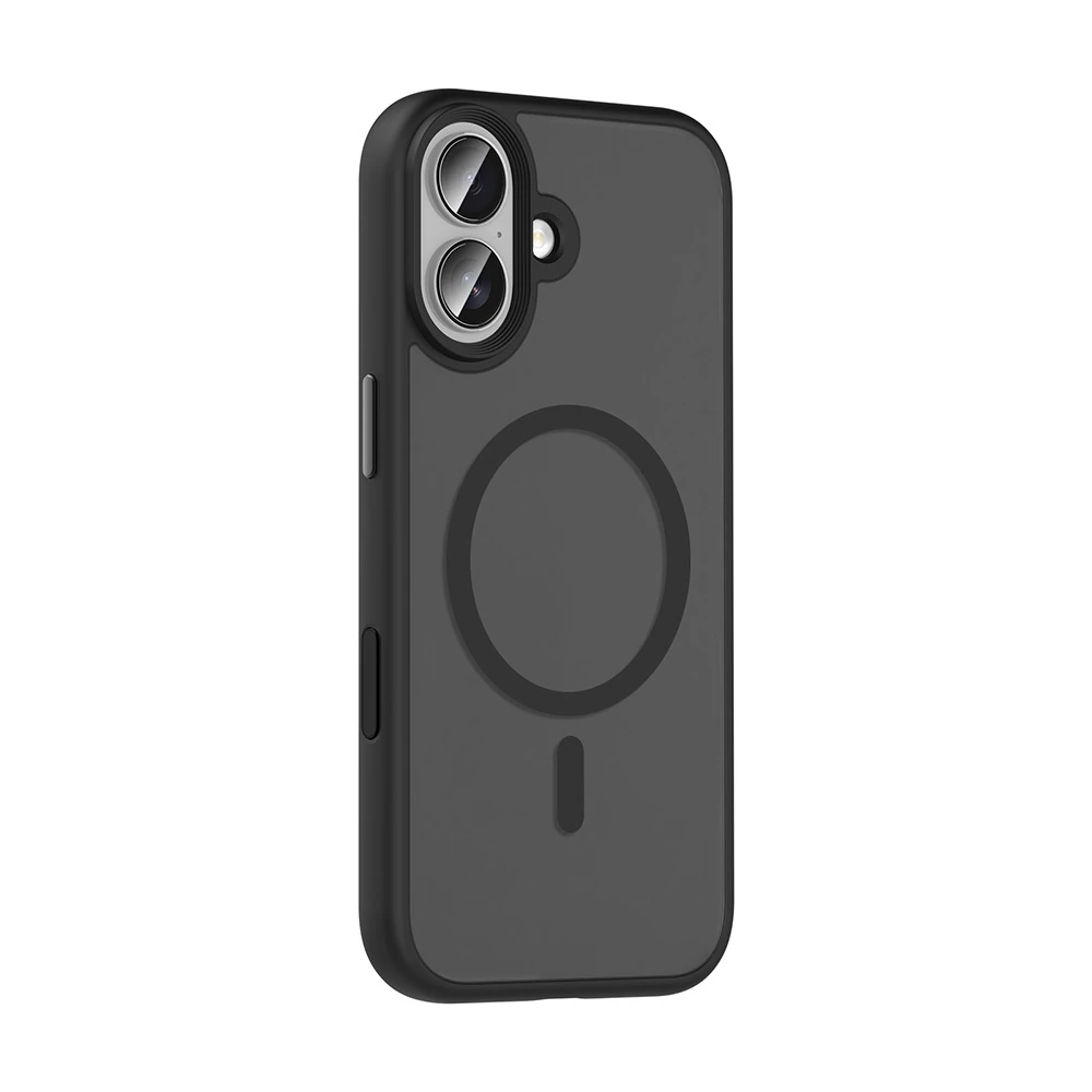 Apple iPhone 17 Kılıf Mat Arka Yüzey Wireless Şarj Özellikli Zore Flet M-safe Kapak