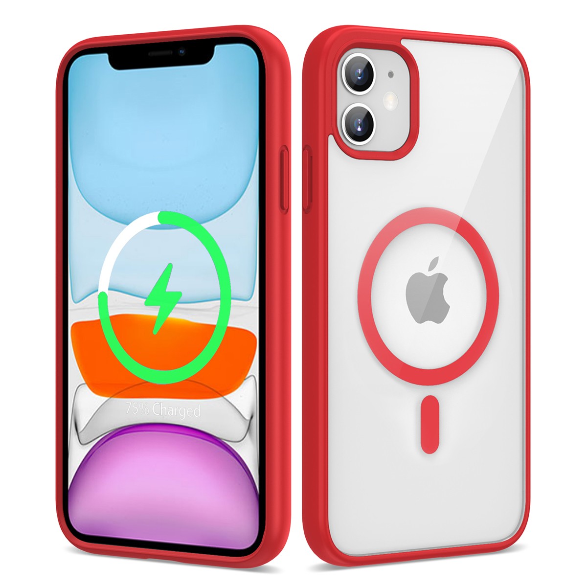 Apple iPhone 11 Kılıf M-safe Wireless Şarj Özellikli Silikon Zore Ege Kapak