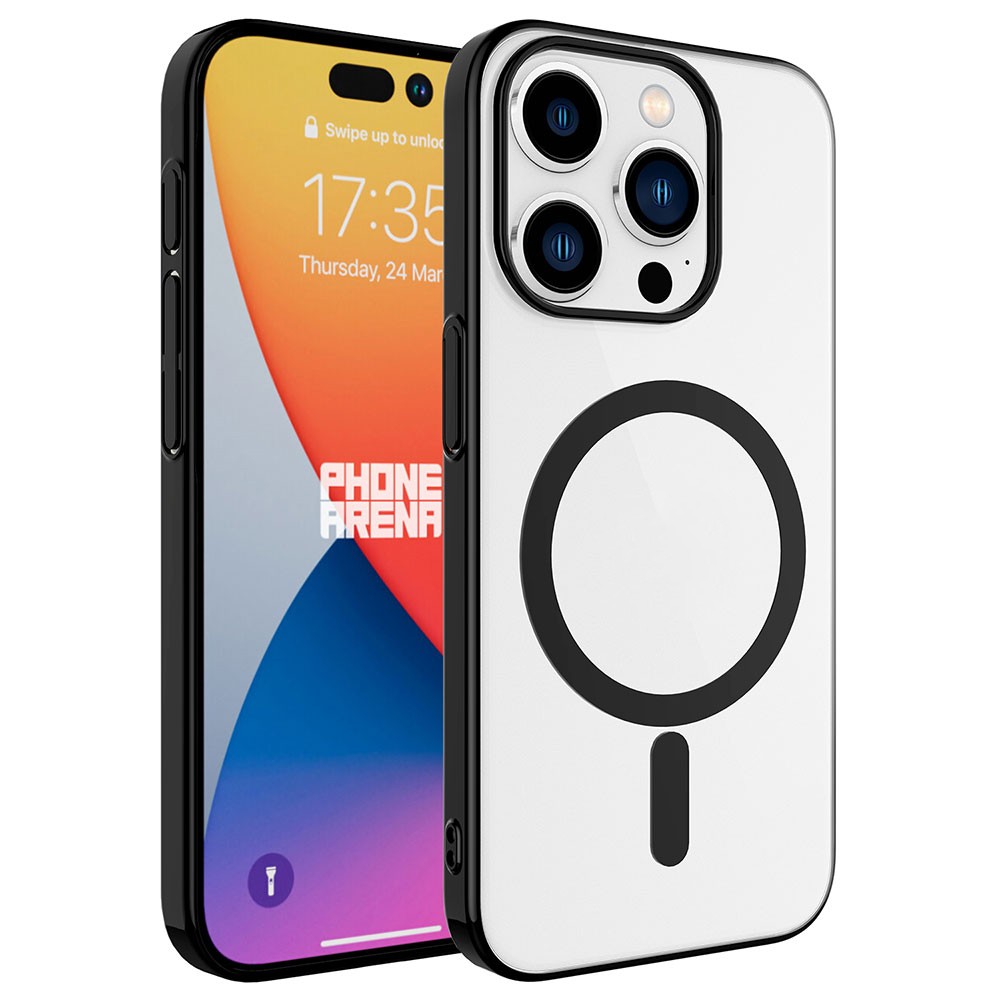 Apple iPhone 15 Pro Kılıf Zore Wireless Şarj Özellikli Pixel M-safe Kapak
