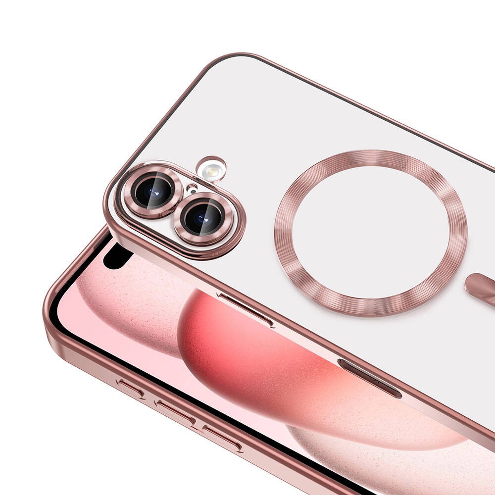 Apple iPhone 16 Kılıf Kamera Korumalı M-safe Wireless Şarj Özellikli Zore Demre Kapak