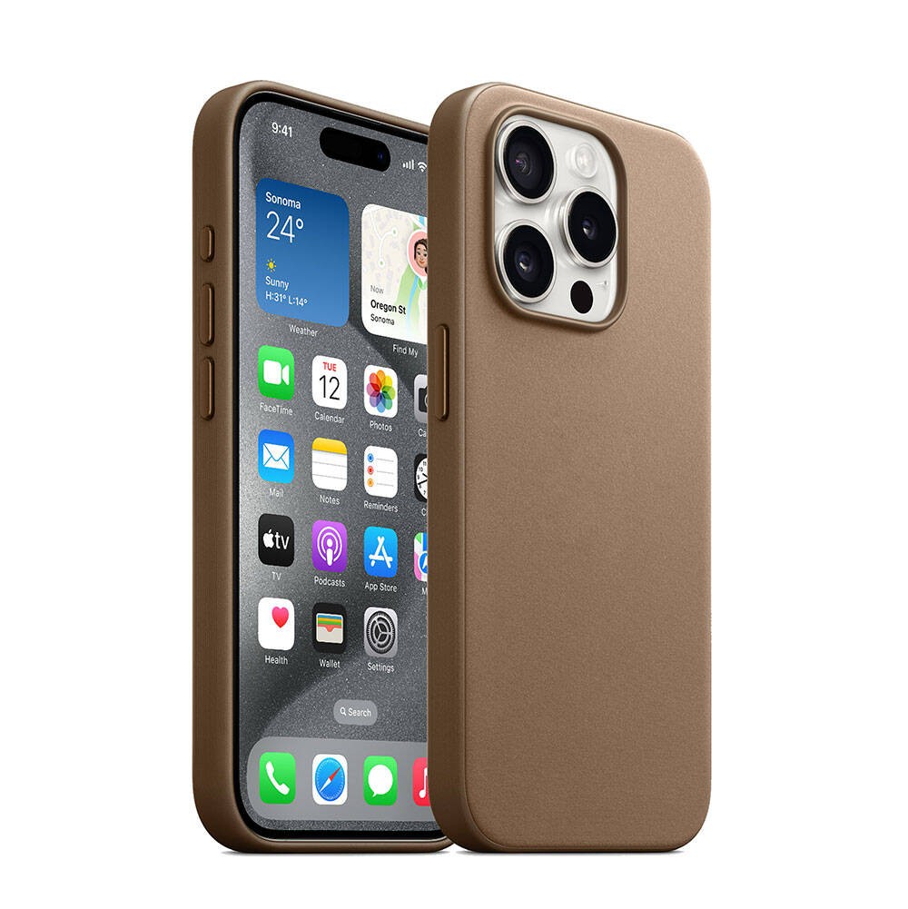 Apple iPhone 15 Pro Kılıf Zore M-safe Şarj Özellikli Mikro Fiber Optimal Kapak