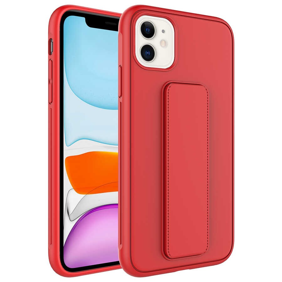 Apple iPhone 12 Kılıf Zore Qstand Kapak