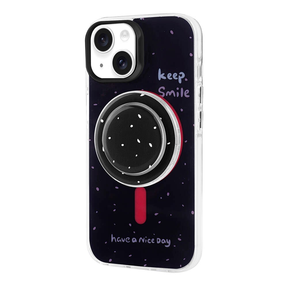 Apple iPhone 13 Kılıf M-safe Şarj Özellikli Tak-Çıkar Pop Soketli Zore Tiktok Kapak