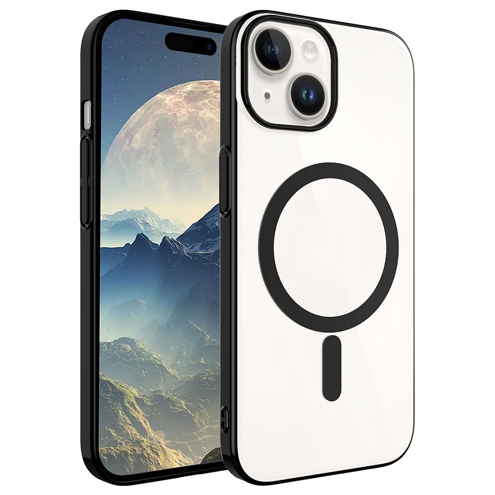 Apple iPhone 15 Kılıf Zore Wireless Şarj Özellikli Pixel M-safe Kapak