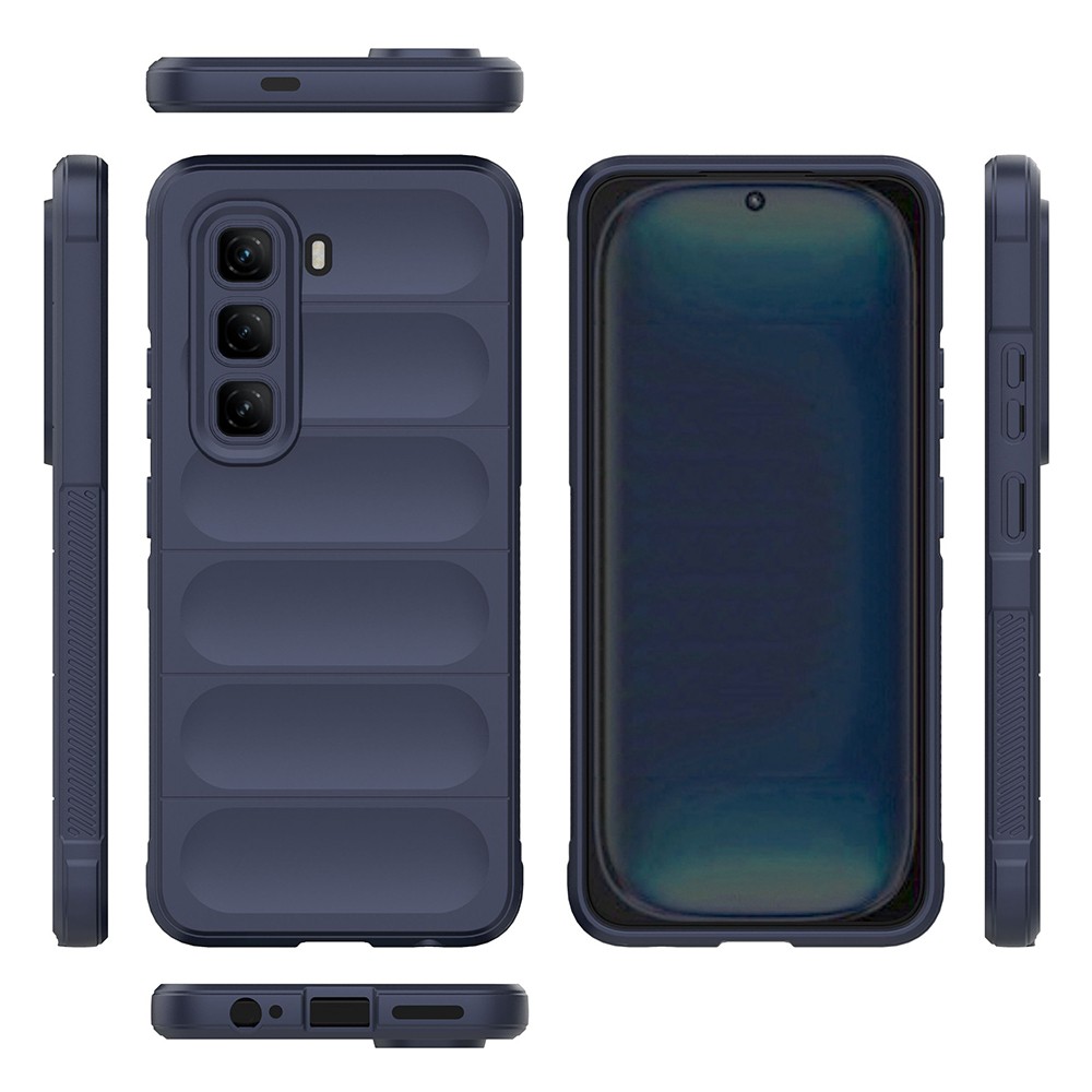 İnfinix Hot 50 4G Kılıf Esnek TPU Oyuklu Arka Yüzey Tasarımlı Zore Etnik Silikon Kapak