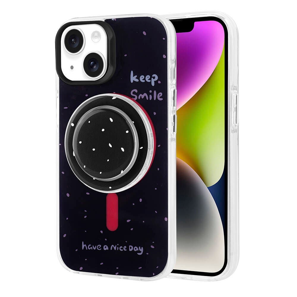 Apple iPhone 14 Kılıf M-safe Şarj Özellikli Tak-Çıkar Pop Soketli Zore Tiktok Kapak