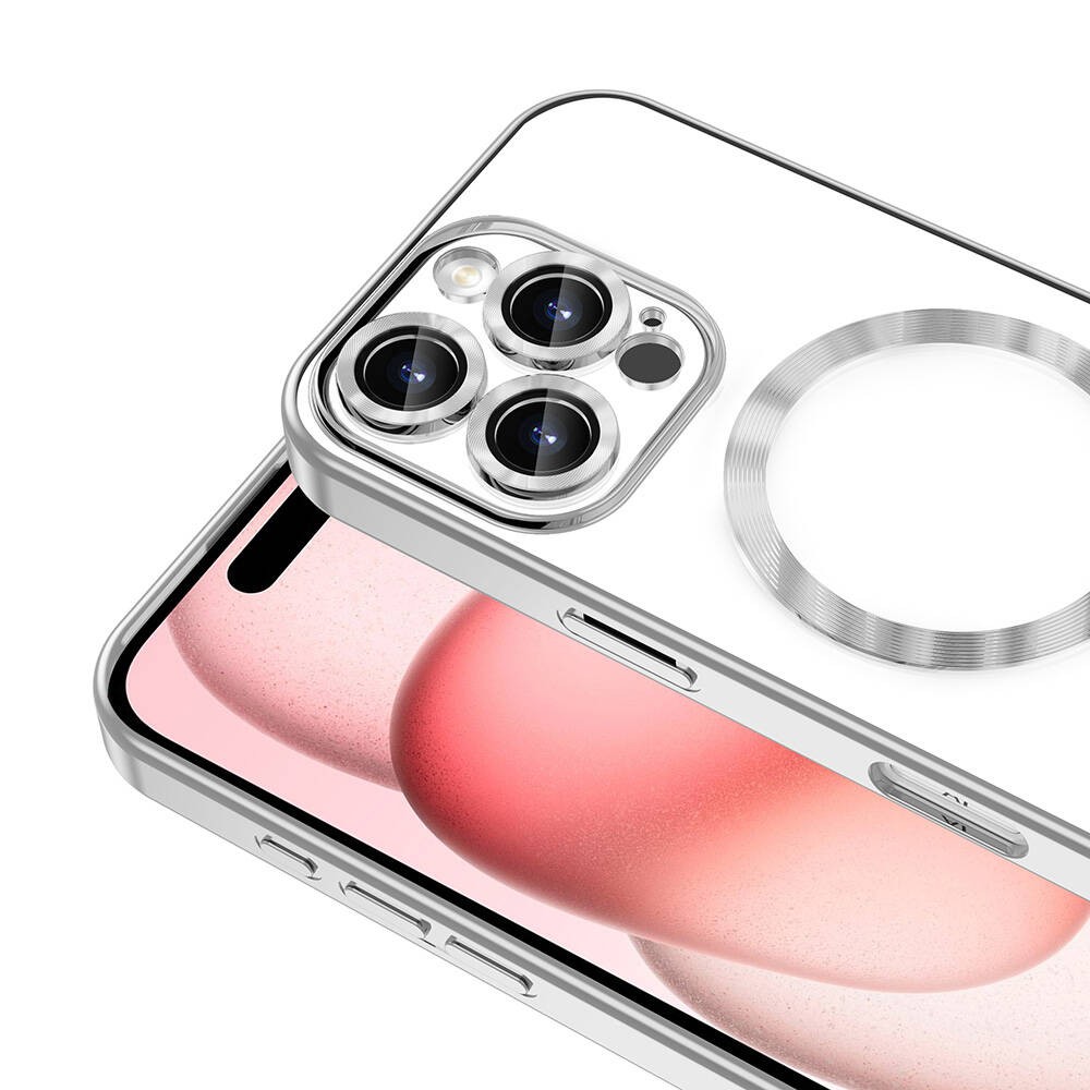 Apple iPhone 16 Pro Kılıf Kamera Korumalı M-safe Wireless Şarj Özellikli Zore Demre Kapak