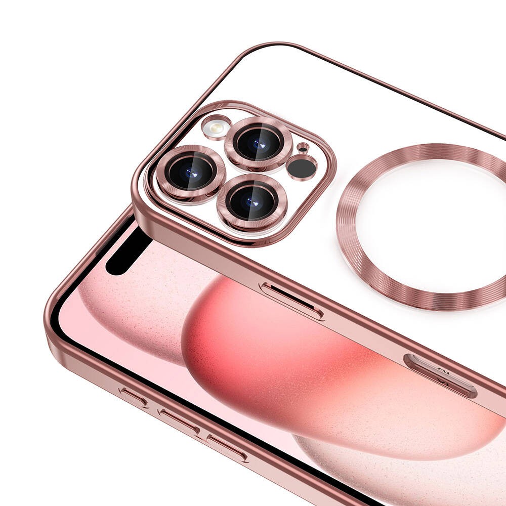 Apple iPhone 16 Pro Max Kılıf Kamera Korumalı M-safe Wireless Şarj Özellikli Zore Demre Kapak