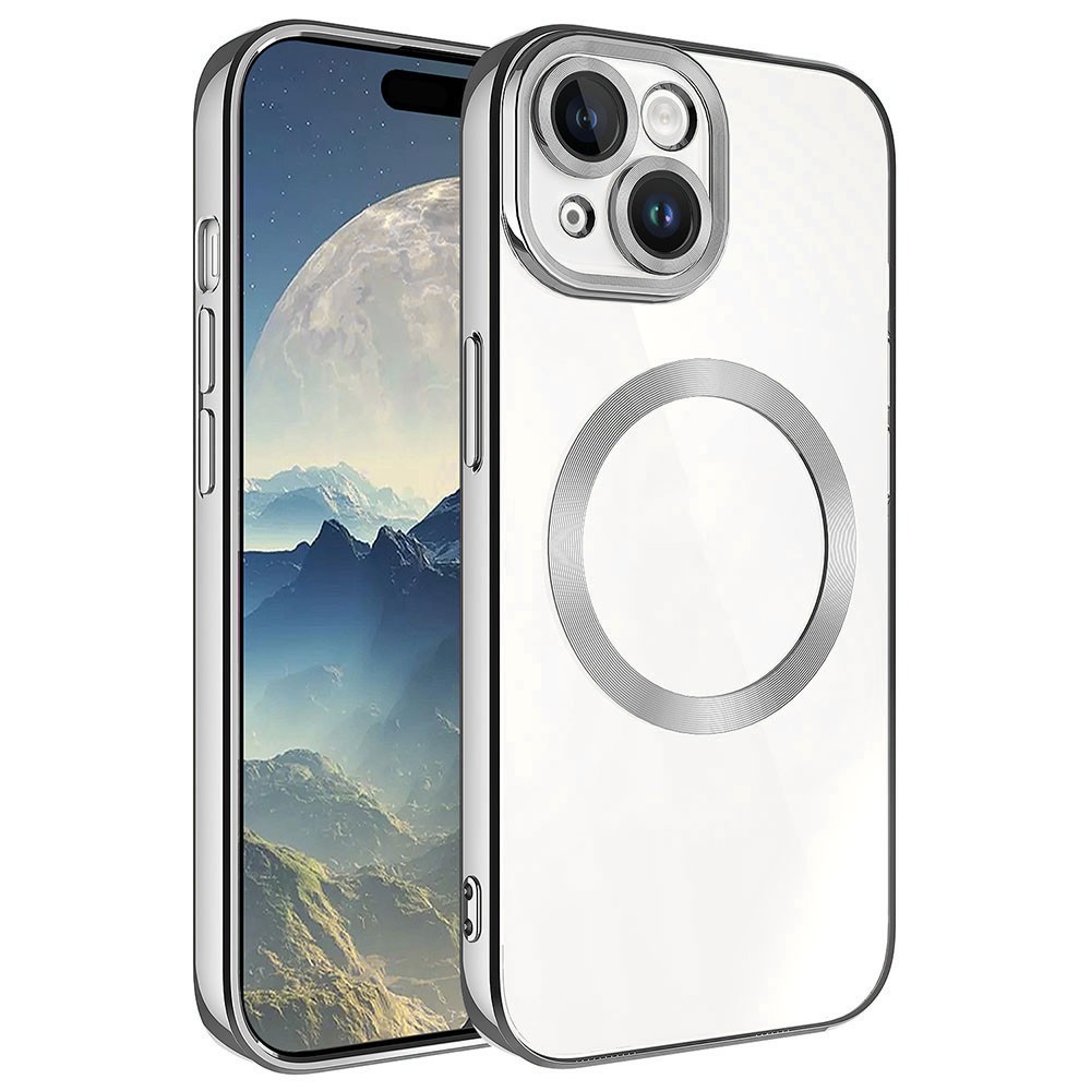 Apple iPhone 15 Kılıf M-safe Wireless Şarj Özellikli Zore Setro Silikon