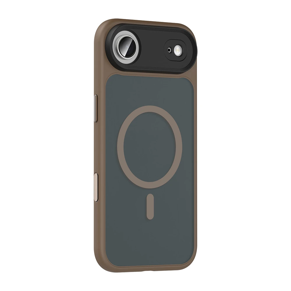 Apple iPhone 17 Air Kılıf Mat Arka Yüzey Wireless Şarj Özellikli Zore Flet M-safe Kapak