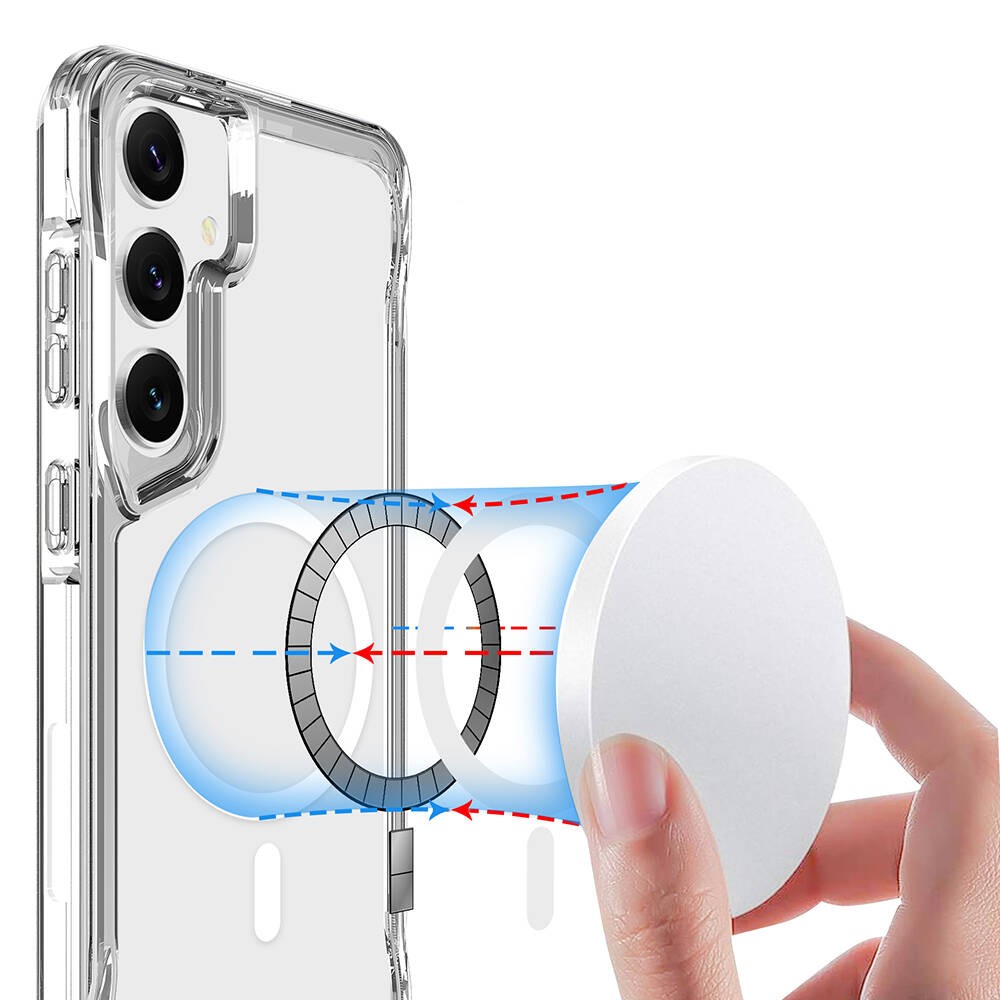 Galaxy S24 Plus Kılıf Zore M-safe Şarj Özellikli T-Max M-safe Kapak