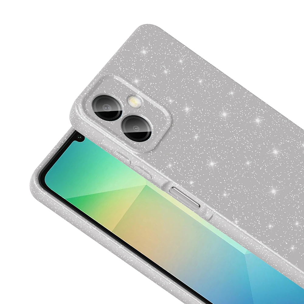 Galaxy A06 Kılıf Kamera Korumalı Simli Lüks Zore Koton Kapak