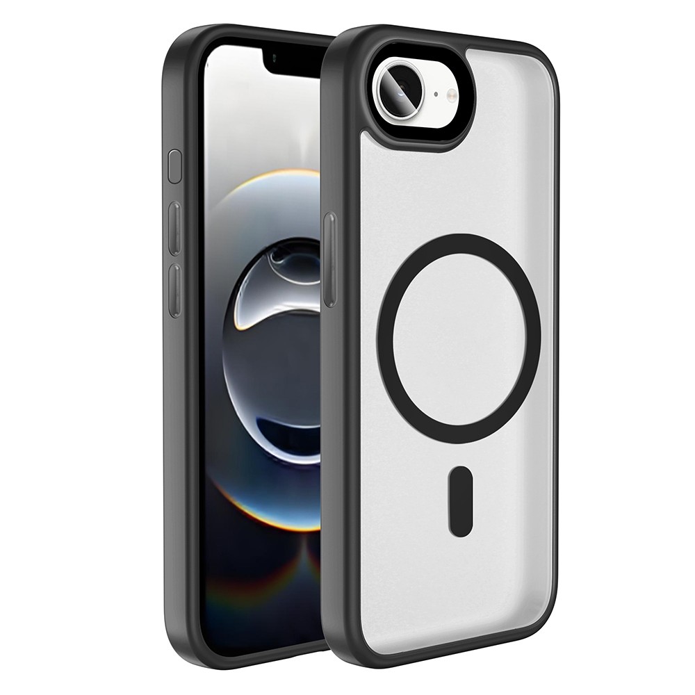 Apple iPhone 16E Kılıf Mat Arka Yüzey Wireless Şarj Özellikli Zore Flet M-safe Kapak