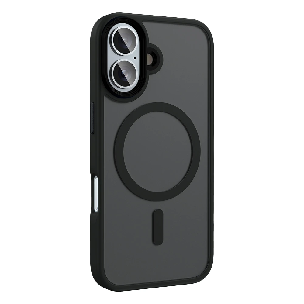 Apple iPhone 16 Kılıf Mat Arka Yüzey Wireless Şarj Özellikli Zore Flet M-safe Kapak