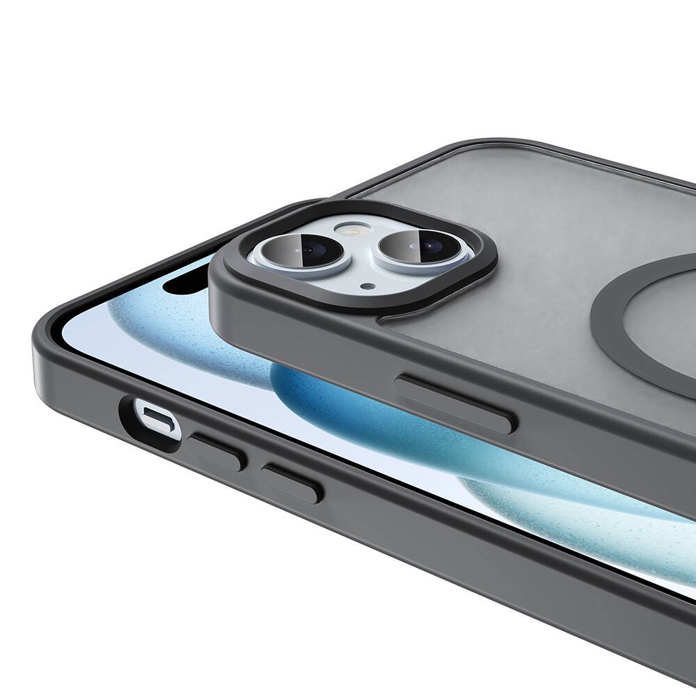 Apple iPhone 14 Plus Kılıf M-safe Şarj Özellikli Mat Arka Yüzey Zore Sio Kapak