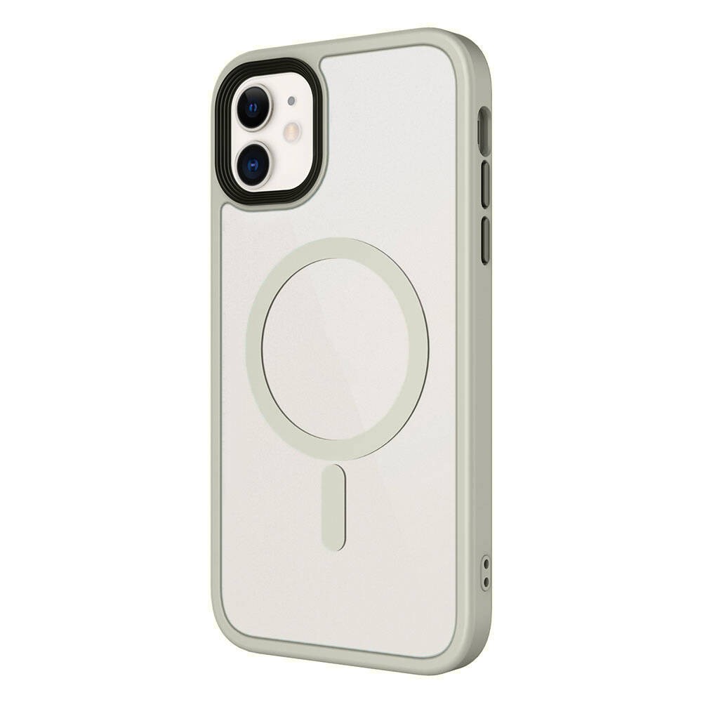 Apple iPhone 11 Kılıf Mat Arka Yüzey Wireless Şarj Özellikli Zore Flet M-safe Kapak
