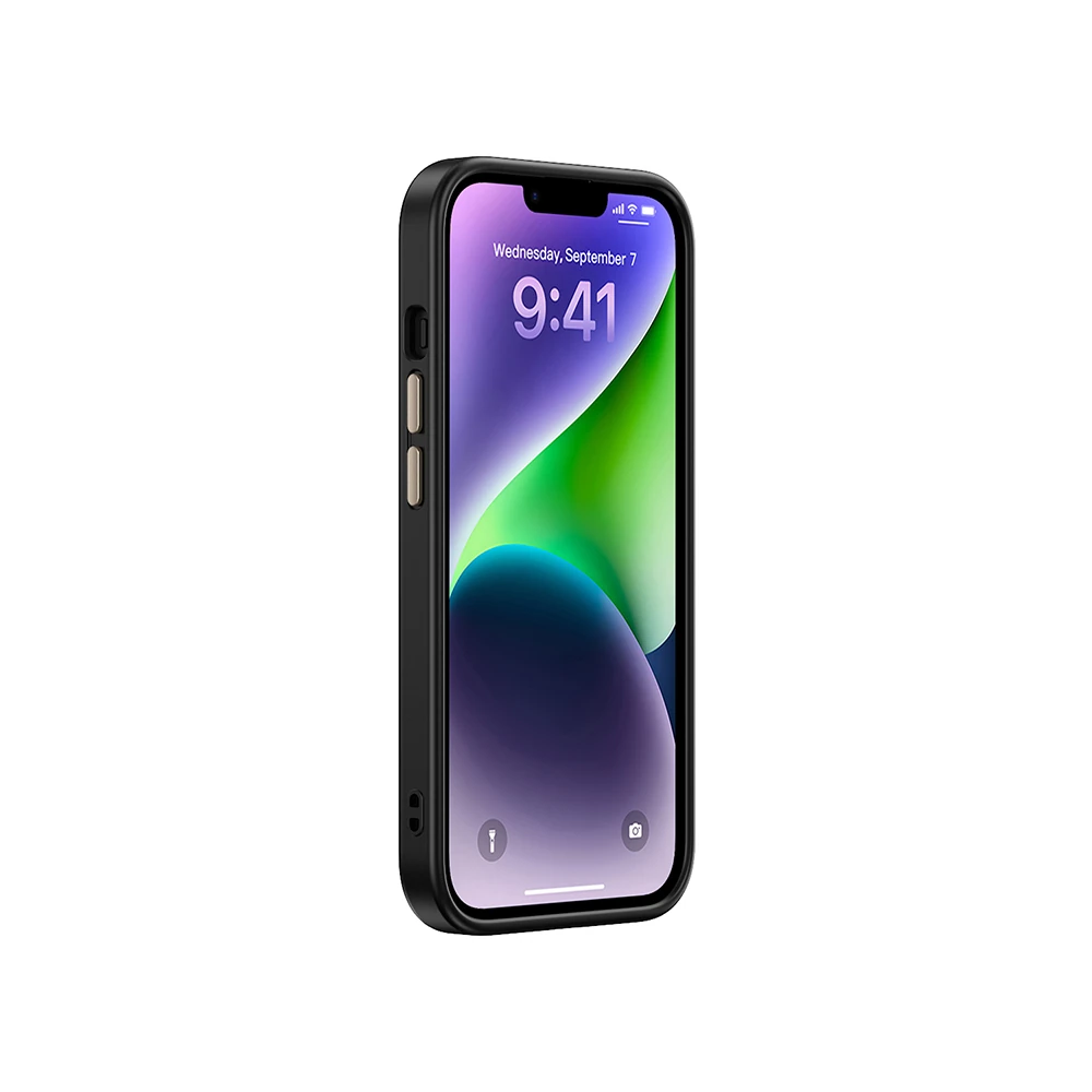 Apple iPhone 13 Kılıf M-safe Şarj Özellikli Karbon Fiber Görünümlü Zore Antina Kapak