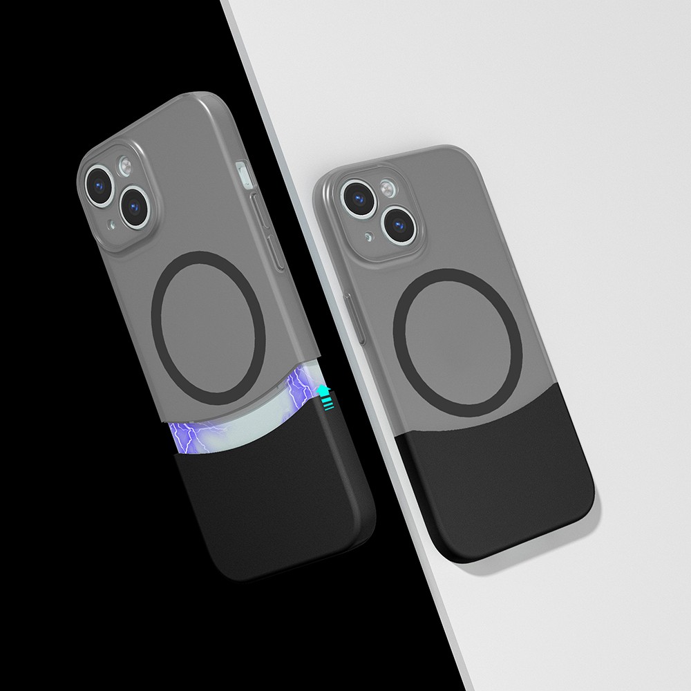 Apple iPhone 14 Kılıf M-Safe Şarj Özellikli Mıknatıslı Zore Duble Kapak