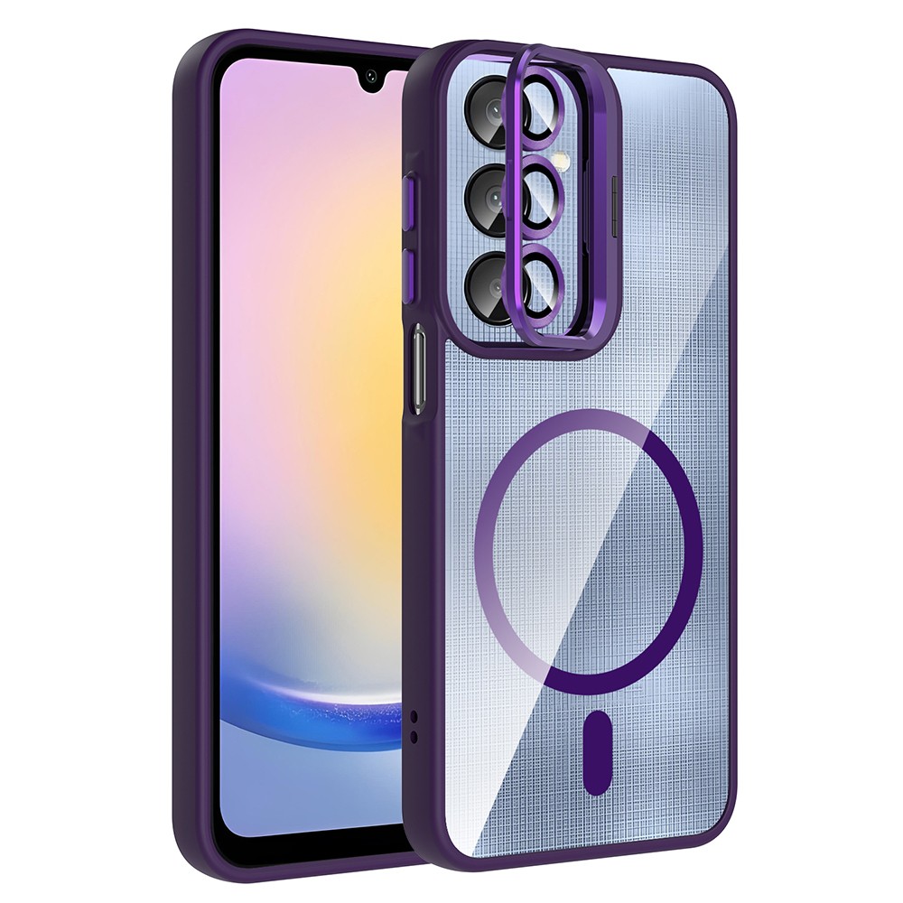Galaxy A56 Kılıf Standlı ve Kamera Lens Hediyeli Zore Etro Kapak