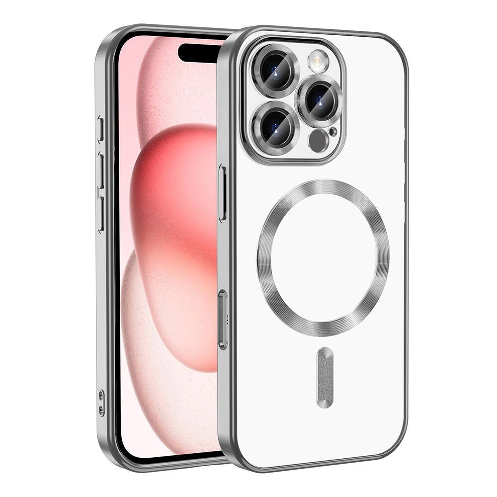 Apple iPhone 16 Pro Kılıf Kamera Korumalı M-safe Wireless Şarj Özellikli Zore Demre Kapak