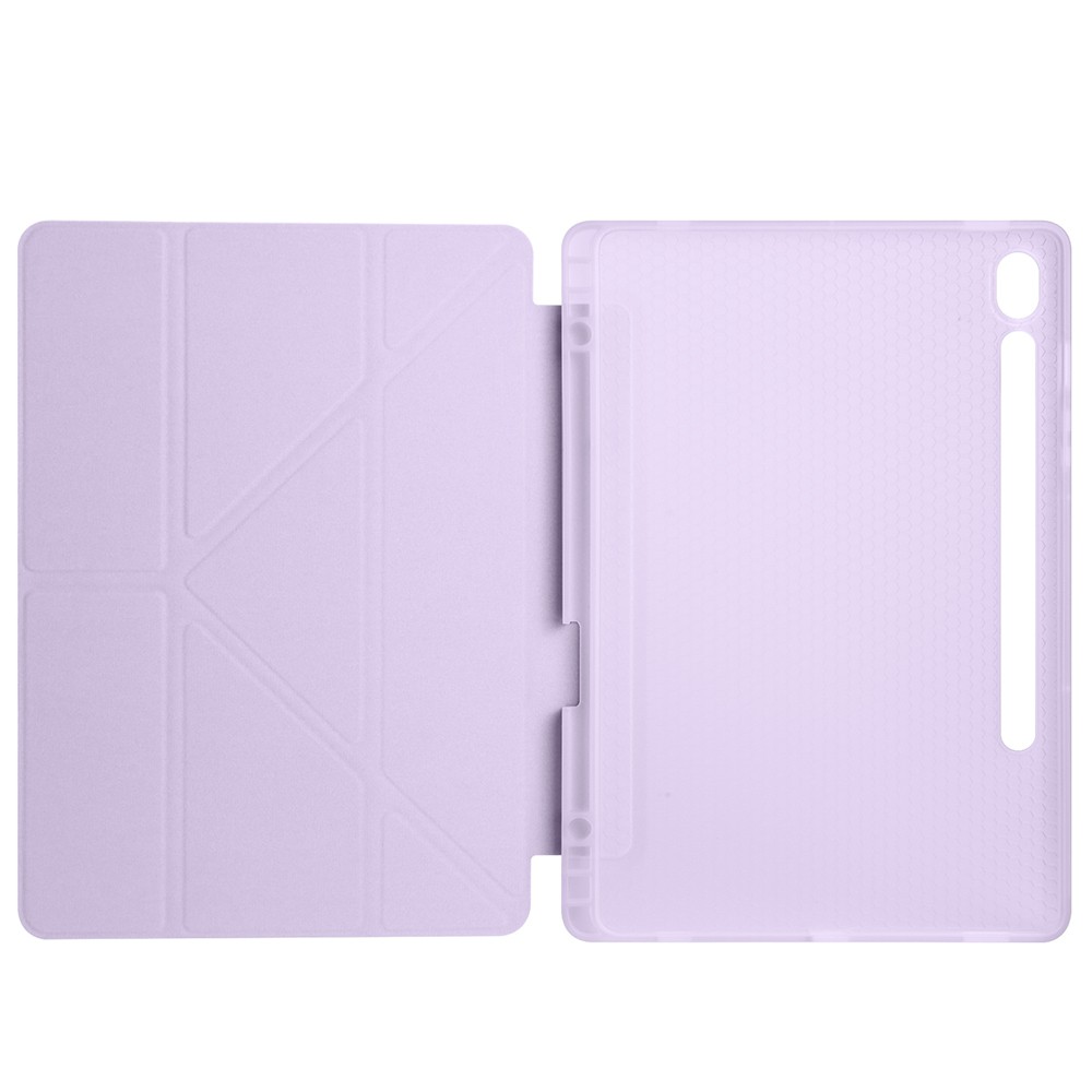 Galaxy Tab S9 FE Kılıf Zore Tri Folding Kalem Bölmeli Standlı Kılıf
