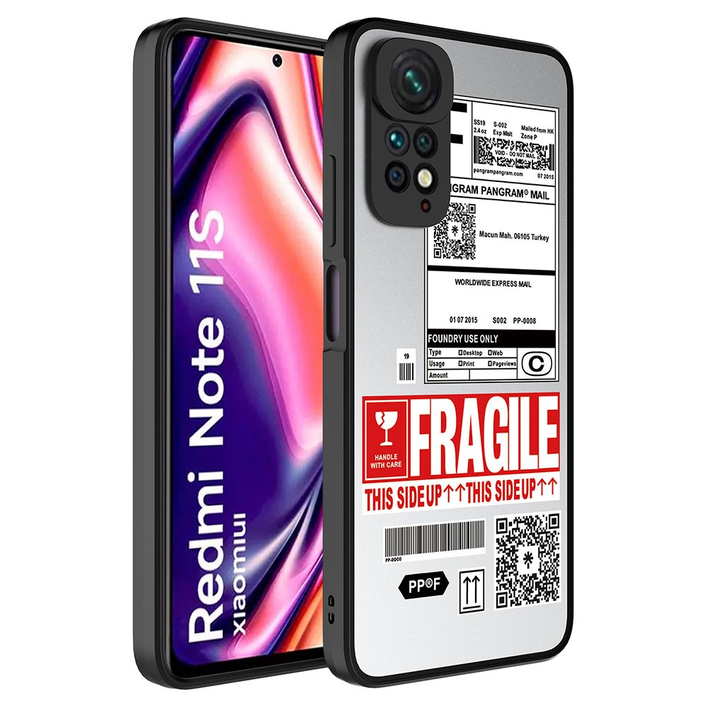 Xiaomi Redmi Note 11 Global Kılıf Aynalı Desenli Kamera Korumalı Parlak Zore Mirror Kapak
