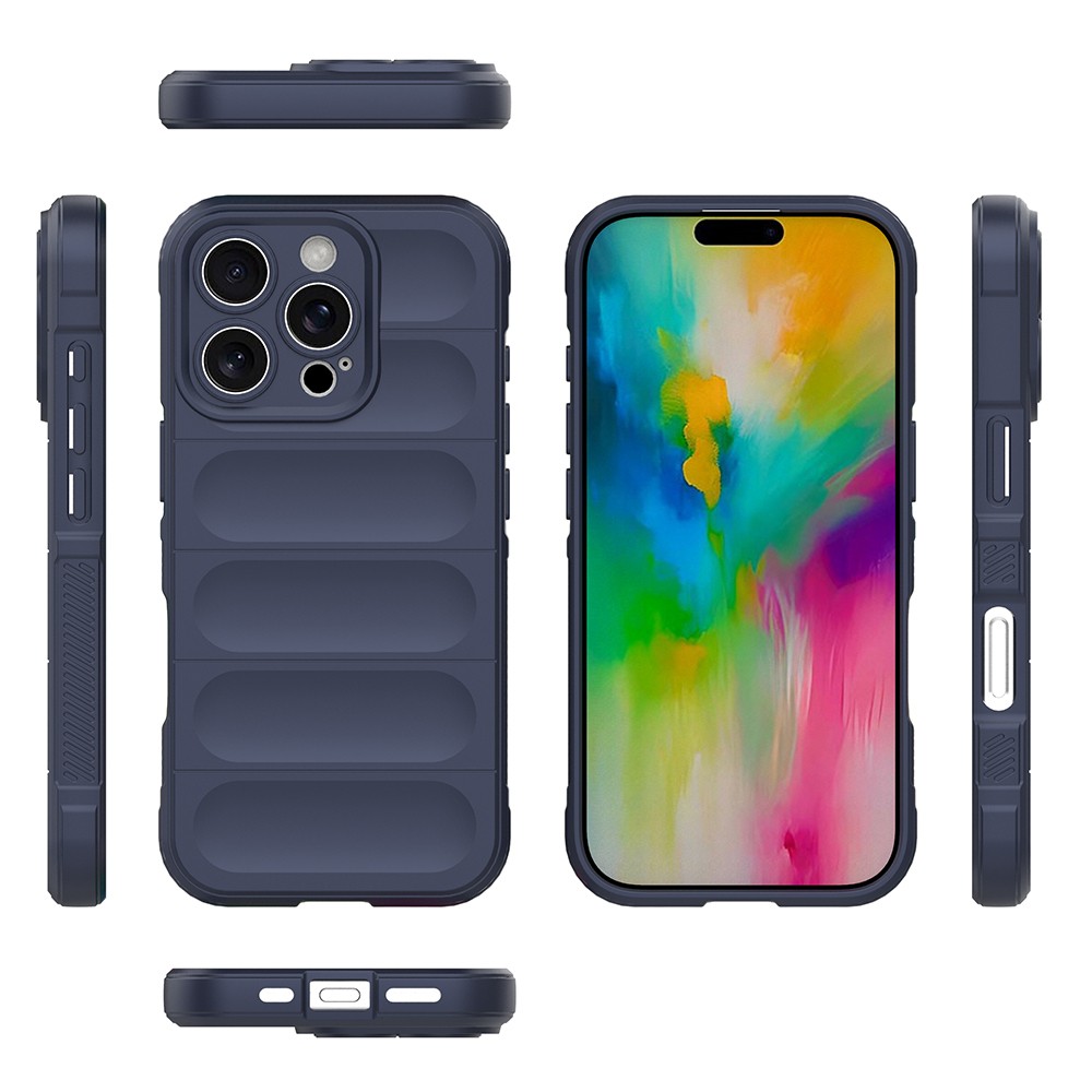 Apple iPhone 16 Pro Kılıf Esnek TPU Oyuklu Arka Yüzey Tasarımlı Zore Etnik Silikon Kapak