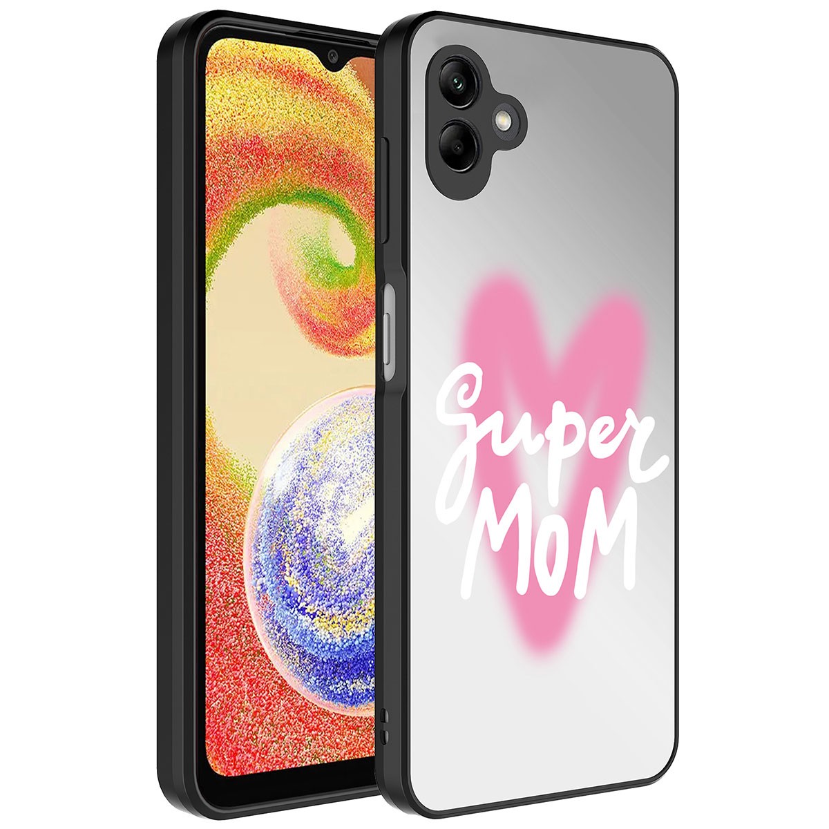 Galaxy A04 Kılıf Aynalı Desenli Kamera Korumalı Parlak Zore Mirror Kapak
