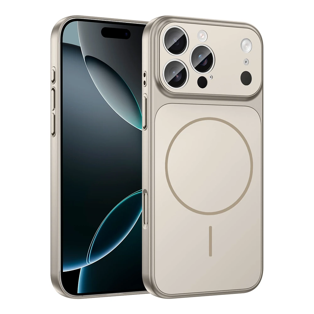 Apple iPhone 16 Pro Kılıf Zore M-Safe Şarj Özellikli Kamera Korumalı Formen Kapak