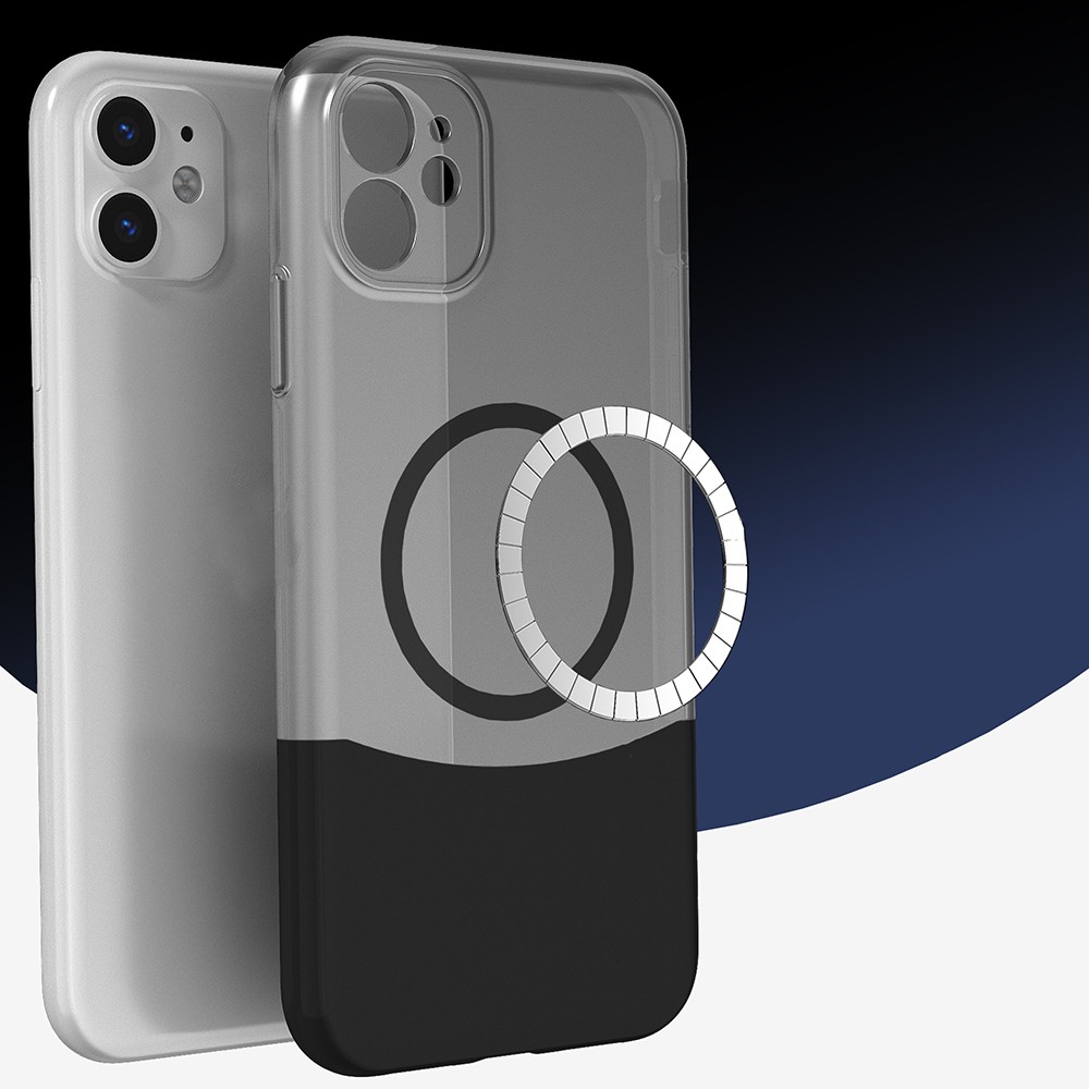 Apple iPhone 11 Kılıf M-Safe Şarj Özellikli Mıknatıslı Zore Duble Kapak