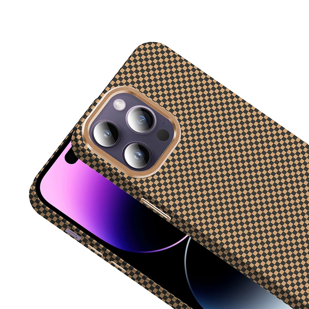 Apple iPhone 14 Pro Max Kılıf M-safe Şarj Özellikli Karbon Fiber Görünümlü Zore Gros Kapak