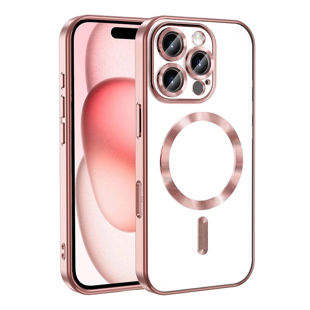 Apple iPhone 16 Pro Kılıf Kamera Korumalı M-safe Wireless Şarj Özellikli Zore Demre Kapak