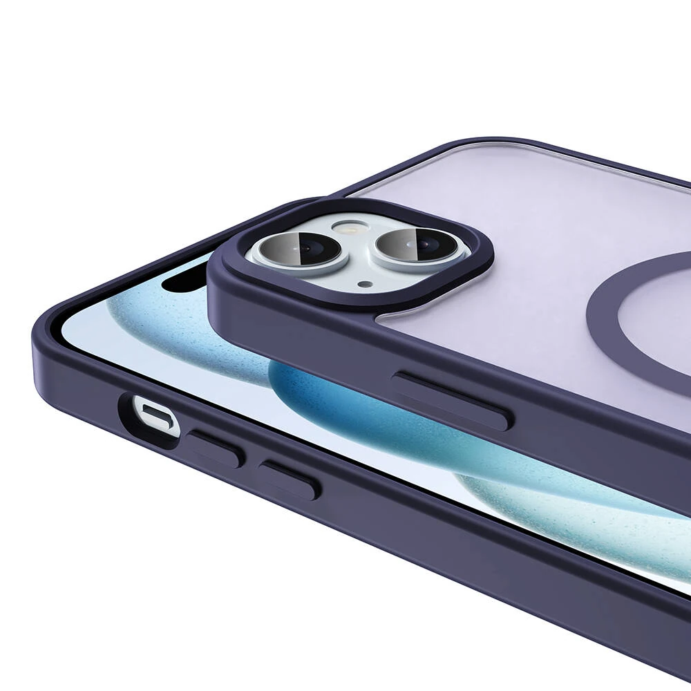 Apple iPhone 15 Plus Kılıf M-safe Şarj Özellikli Mat Arka Yüzey Zore Sio Kapak