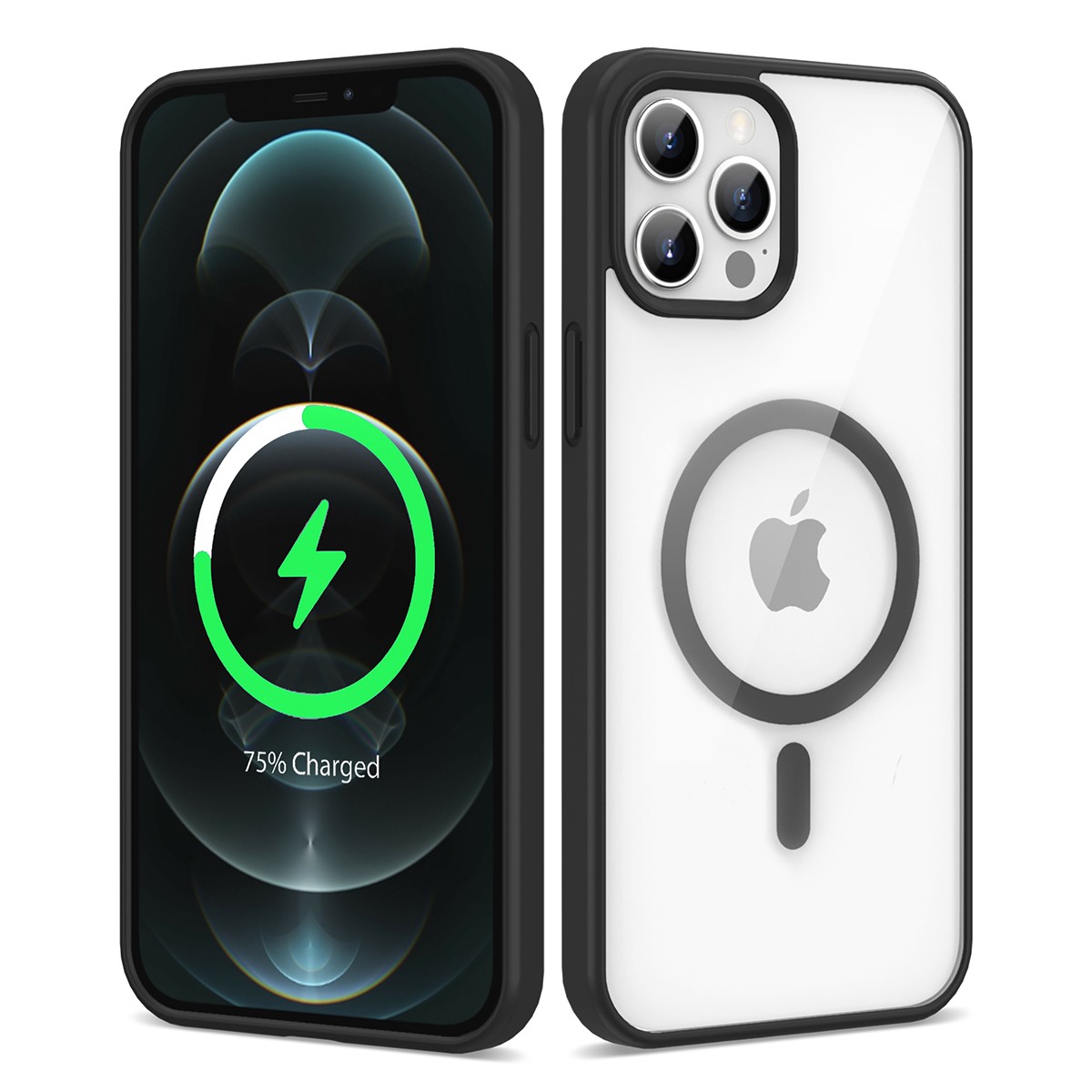 Apple iPhone 12 Pro Kılıf M-safe Wireless Şarj Özellikli Silikon Zore Ege Kapak