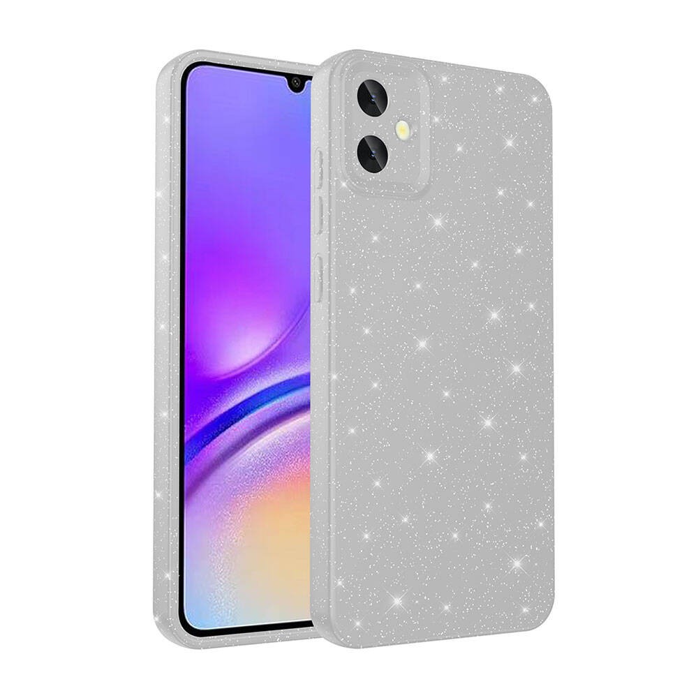 Galaxy A05 Kılıf Kamera Korumalı Simli Lüks Zore Koton Kapak