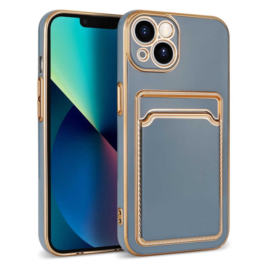 Apple iPhone 13 Kılıf Zore Bark Kartlıklı Kapak